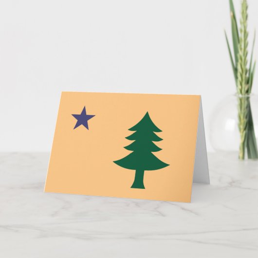 Historische vlag van Maine (1901-1909) Kaart (Voorkant)