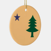 Historische vlag van Maine (1901-1909) Keramisch Ornament (Rechts)