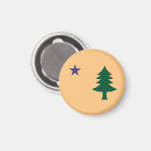 Historische vlag van Maine (1901-1909) Magneet (Voorkant / Achterkant)