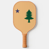 Historische vlag van Maine (1901-1909) Pickleball Paddle (Voorkant)