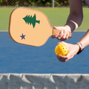 Historische vlag van Maine (1901-1909) Pickleball Paddle