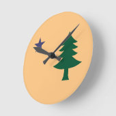 Historische vlag van Maine (1901-1909) Ronde Klok (Hoek)