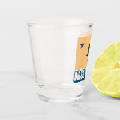 Historische vlag van Maine (1901-1909) Shot Glas (Links)