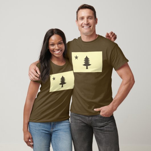 Historische vlag van Maine (1901-1909) T-shirt (Unisex)