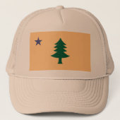 Historische vlag van Maine (1901-1909) Trucker Pet (Voorkant)