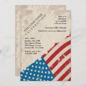 Historische vlaggenuitnodiging kaart (Voorkant / Achterkant)