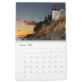 Historische vuurtoren van New England Kalender (Jan 2027)