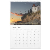 Historische vuurtoren van New England Kalender (Jan 2026)