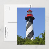 Historische vuurtoren van St. Augustine, Florida Briefkaart (Voorkant / Achterkant)