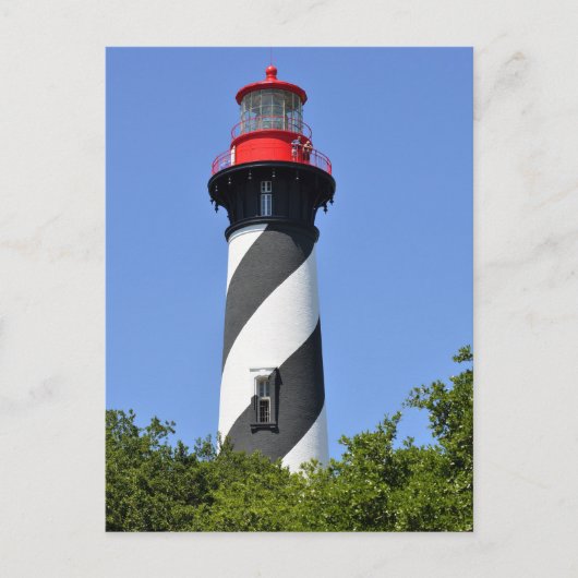 Historische vuurtoren van St. Augustine, Florida Briefkaart (Voorkant)