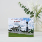 Historische vuurtoren van Tybee Island Feestdagenkaart (Staand voorkant)
