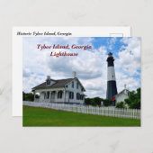 Historische vuurtoren van Tybee Island Feestdagenkaart (Voorkant / Achterkant)