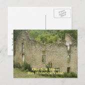 Historische waarde Home 2 - Funny Change of Addres Aankondigingskaart (Voorkant / Achterkant)