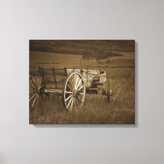 historische wagon #2 Canvas Wall Art (Voorkant)