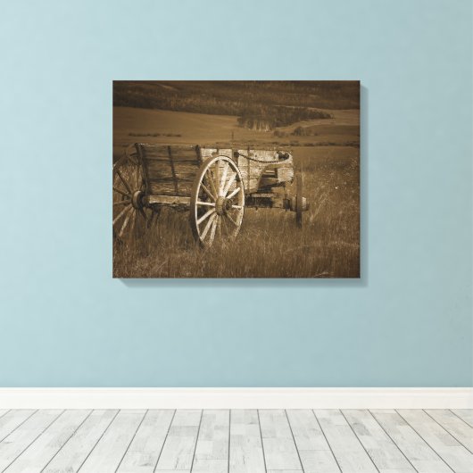 historische wagon #2 Canvas Wall Art (Insitu (Houten vloer))