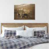  historische wagon #3 Canvas Wall Art (Insitu (Slaapkamer))