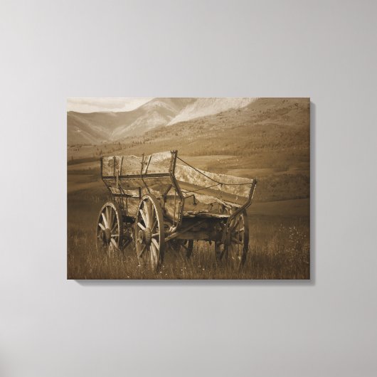 historische wagon #3 Canvas Wall Art (Voorkant)