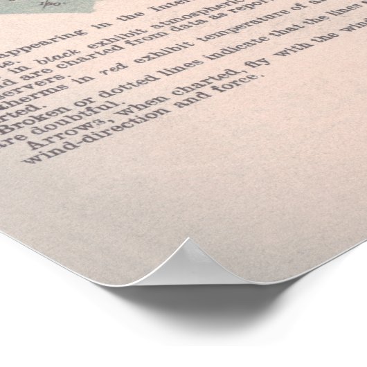 Historische weerskaart poster (Hoek)