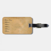 Historische Wereldkaart 1799 Bagagelabel (Achterkant horizontaal)