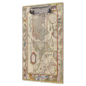 Historische Wereldkaart (door Willem Blaeu) Klembord (Links)