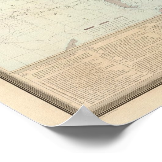 Historische Wereldkaart Poster (Hoek)