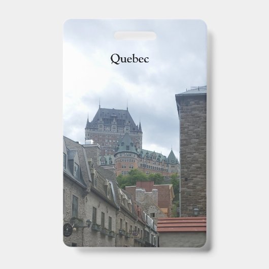 Historische wijk in Quebec City Badge (Voorzijde)
