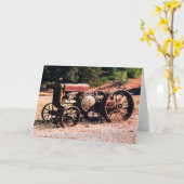 Historische Wildwood tractor... Kaart (Gele Bloem)