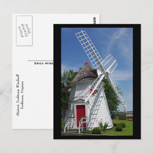 Historische windmolen briefkaart (Voorkant / Achterkant)