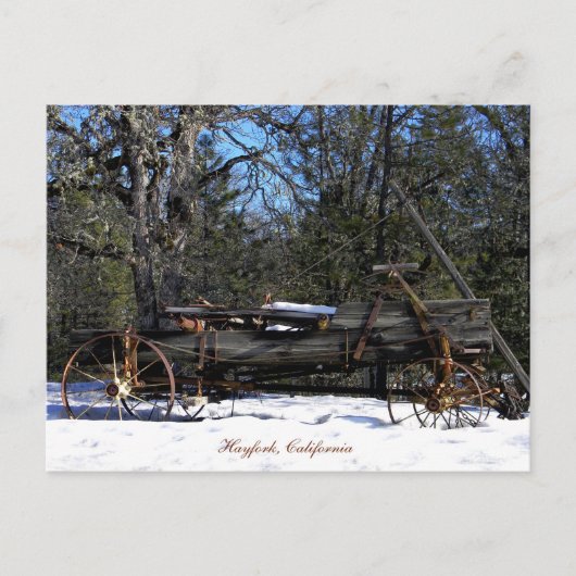 Historische Zes Lente Wagon.... Briefkaart (Voorkant)