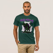 Historische zwarte Halloween kat T-shirt (Voorkant volledig)