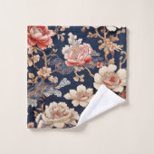 Historisches chinesisches Stoffmuster Bad Handdoek (Wasdoekje)