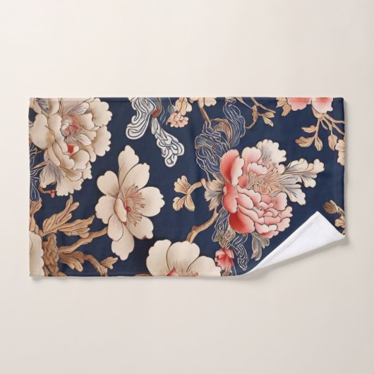 Historisches chinesisches Stoffmuster Bad Handdoek (Handdoek)