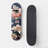 Historisches chinesisches Stoffmuster Persoonlijk Skateboard (Voorkant)