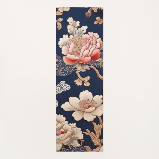 Historisches chinesisches Stoffmuster Yogamat (Voorkant)