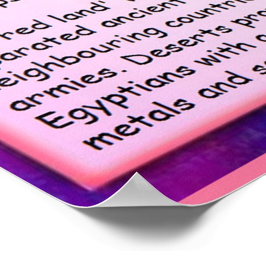 History, Ancient Egypt Geography Poster (Hoek)