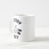 History Buff Funny George Washington Workout , Sma Koffiemok (Voorkant links)