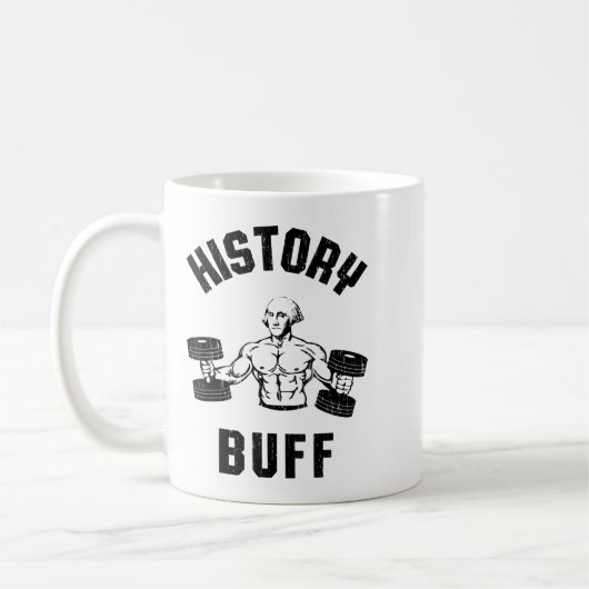 History Buff Funny George Washington Workout , Sma Koffiemok (Links)