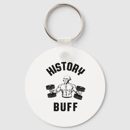 History Buff Funny George Washington Workout , Sma Sleutelhanger (Voorkant)