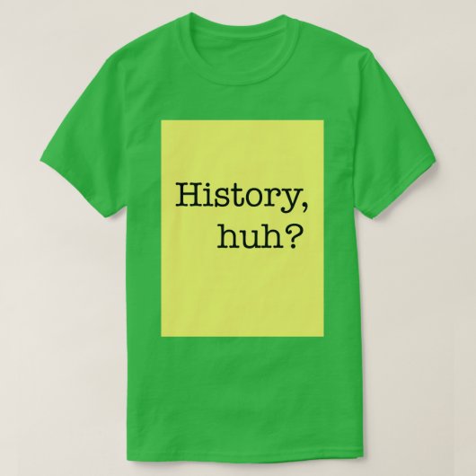 History huh Design Red White and Royal Blue T-shirt (Design voorkant)