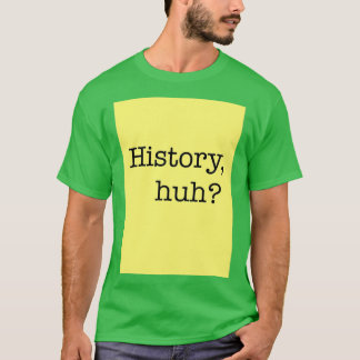 History huh Design Red White and Royal Blue T-shirt
