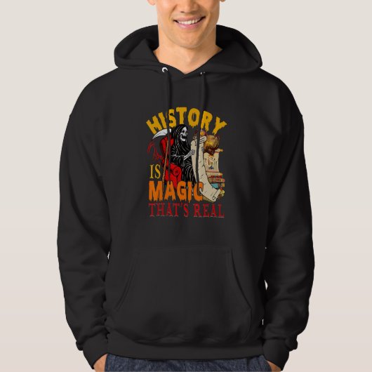 History Is Magic That's Real The Death Skeleton Te Hoodie (Voorkant)