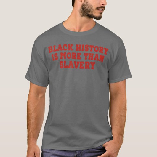 history month is more than slavery African horror  T-shirt (Voorkant)