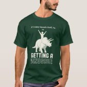 History Repeats Itself Funny Dinosaur Rider  T-shirt (Voorkant)