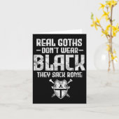 History Teacher Real Goths Don't Wear Black They S Kaart (Gele Bloem)