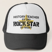 History Teacher Rock Star Trucker Pet (Voorkant)