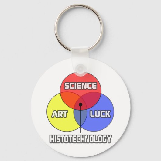 Histotechnologie ... Science Art Luck Sleutelhanger (Voorkant)