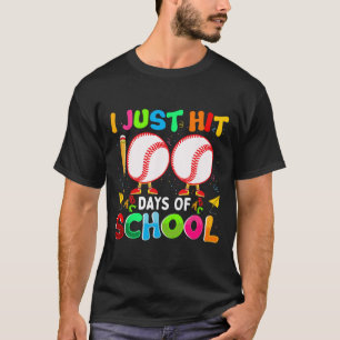 Hit 100 Days Honkbal Kostuum voor kinderen 100e da T-shirt