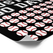 Hit 100 Days of School Baseball Teacher Boys 100th Poster (Hoek)