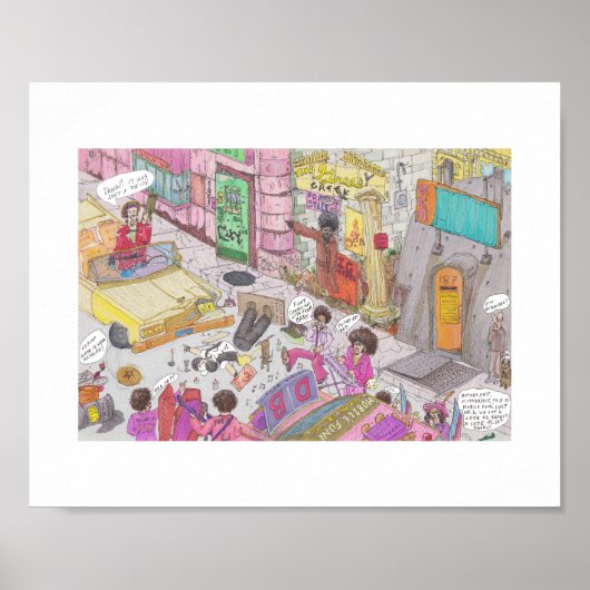 Hit and Run Disco Roukaart Poster (Voorkant)