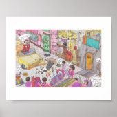 Hit and Run Disco Rouwposter Poster (Voorkant)